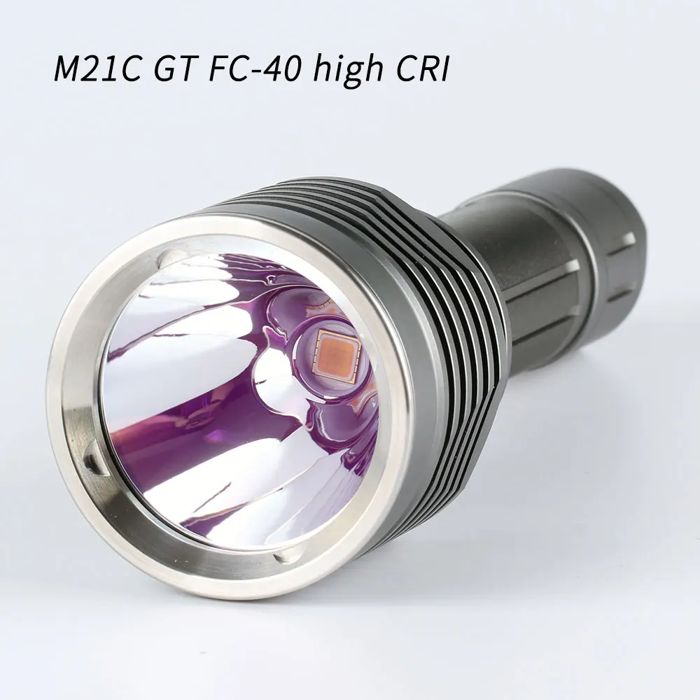 Convoy M21C GT FC40 Powerful Torch Lighter Max 2500lm High CRI LED Flashlight by 21700 Battery