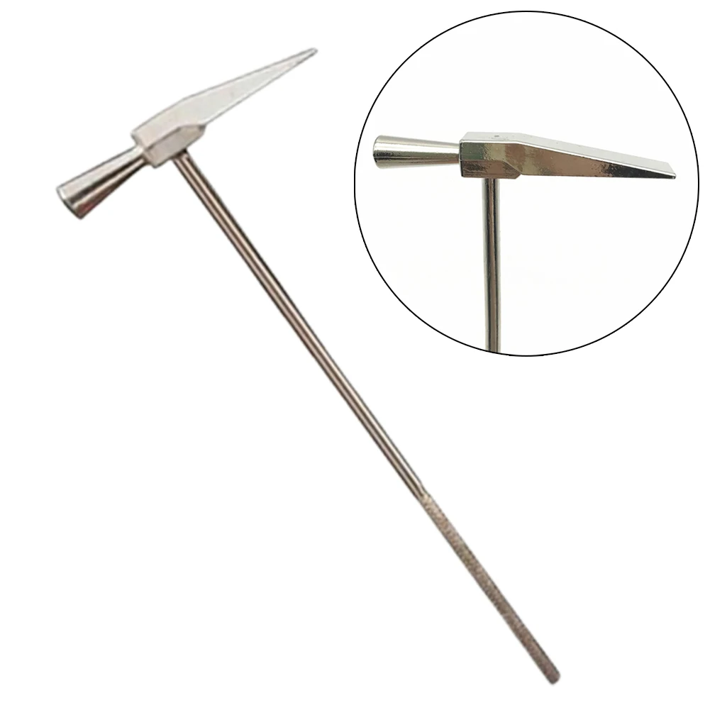 Piano Tuning Tool Portable Kalimba Metal Tuning Hammer Kalimba Finger Thumb Piano Tone Tuning Hammer Anti-slip Handle DIY Replacement Tool