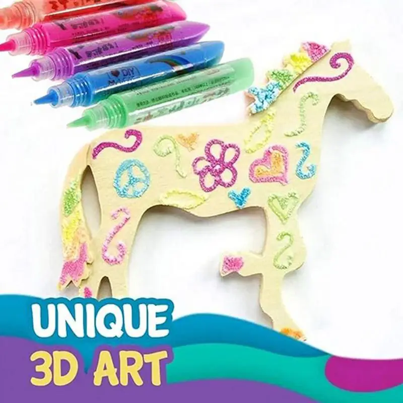 3D Magic Popcorn Pens for Kids Greeting Cards