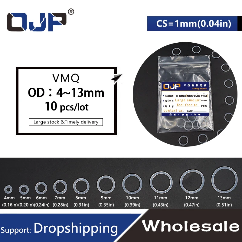 Rubber O Rings Silicone O Rings Keycap O Rings O-ring Silicone 10PCS/lot