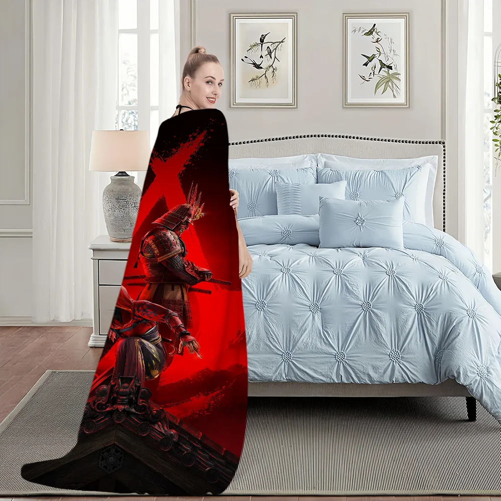 Game A-Assassins Creed S-Shadows Blanket Plush Nap Sofa rug for Living Room Warm Office Bedroom Birthday Home Travel Kid Gifts 5
