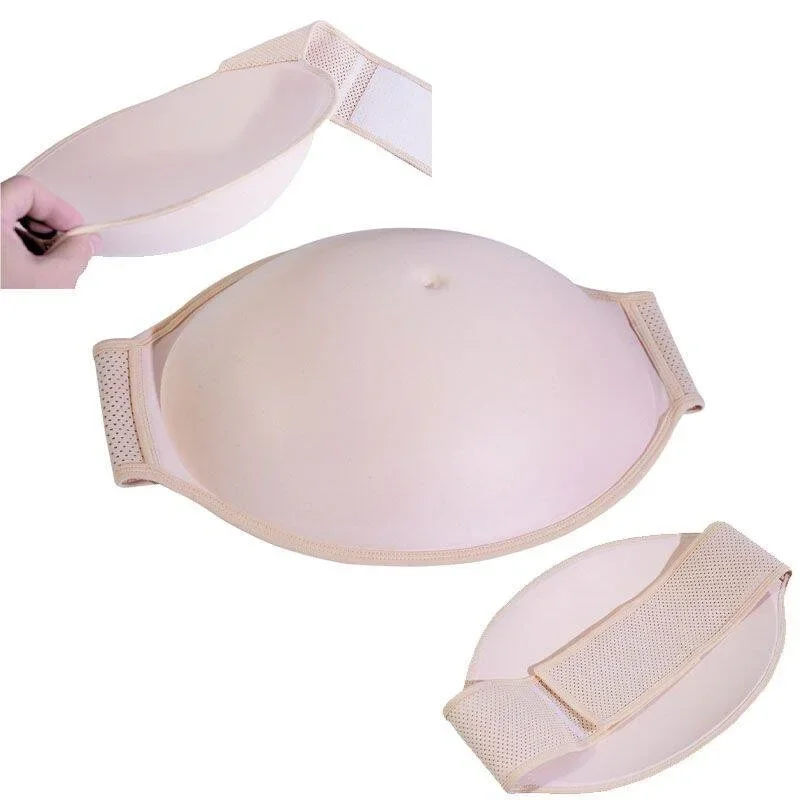 S M L Pregnant Woman Props Lightweight Memory Foam Fake Belly Props Fake Belly Breathable Simulation Oversized Performance Props 3