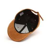 Corduroy Baseball Cap For Women Men New Cotton Solid Color Sunhat Sport Snapback Caps Autumn Warm Fashion Hip Hop Fishing Hat - Image 5