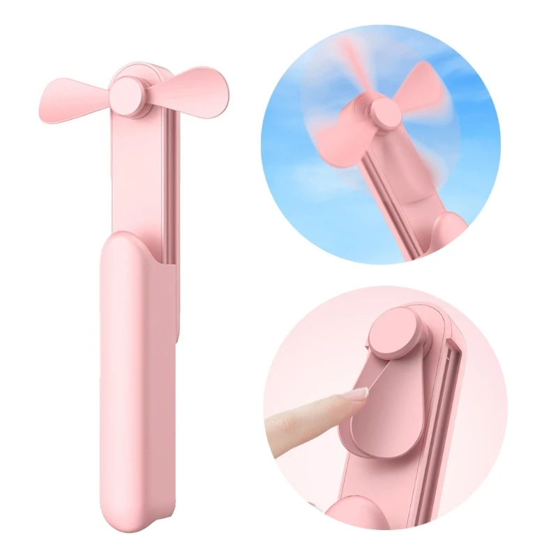 

Portable Rechargeable Fan Mini Hand-held Small Fan USB Cooling Desk Fan