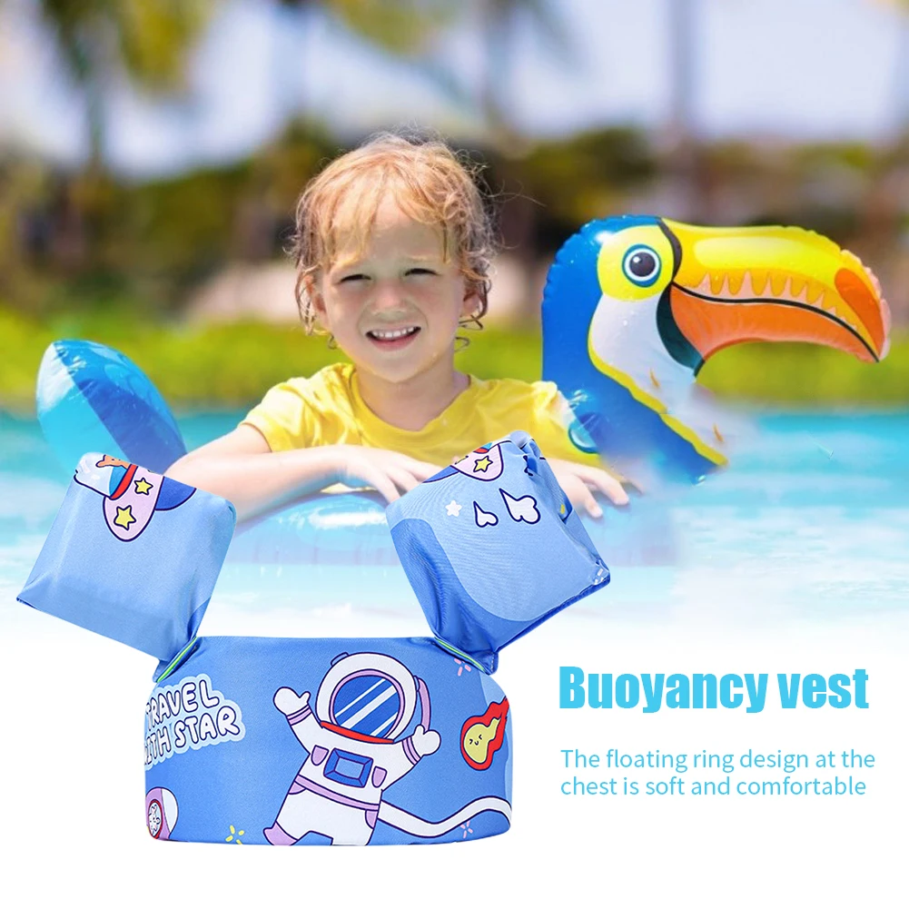 Swimming Armbands Baby Float Cartoon Arm Sleeve Life Jacket Swimsuit Foam Safety Swimming Training Floating Pool Float Swimming Ring Puddle Jumper