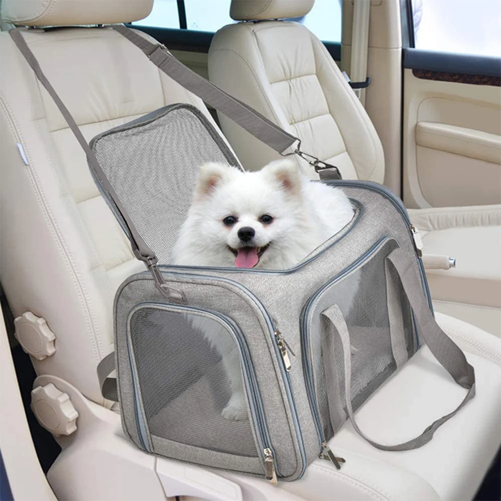 Collapsible Pet Carrier for Small Dogs & Cats – Travel Bag for Pets up to 15 lbs 4