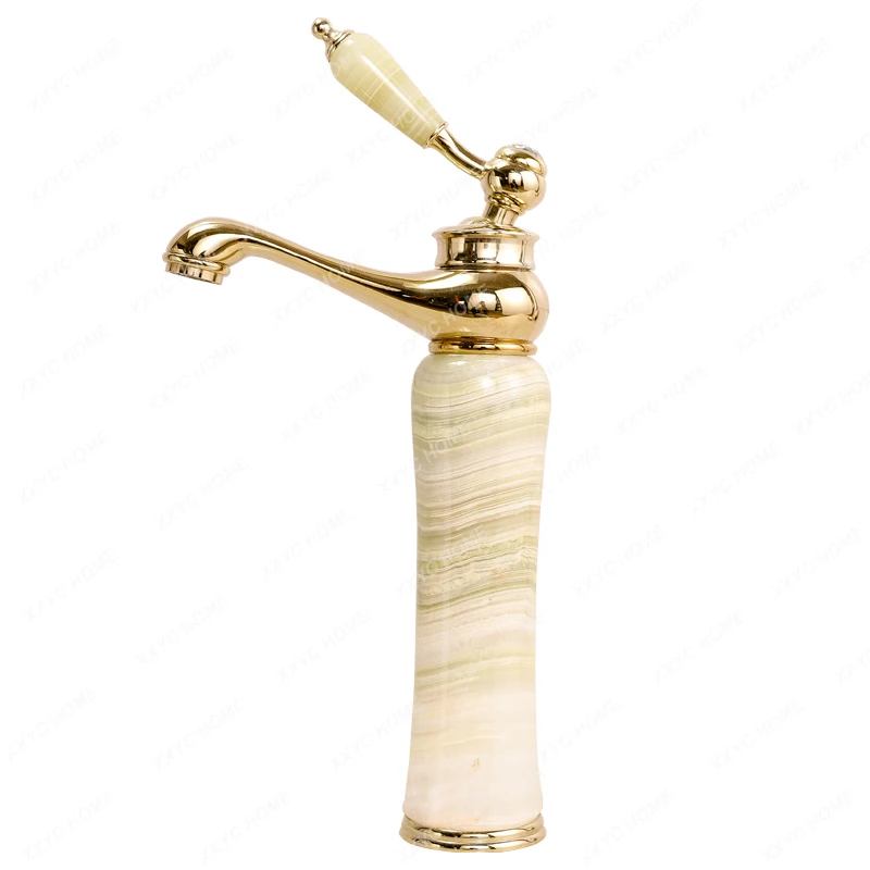 

Retro Single Hole Hot and Cold Water Faucet Bronze Antique Single Handle Table Basin Washbasin Basin Faucet