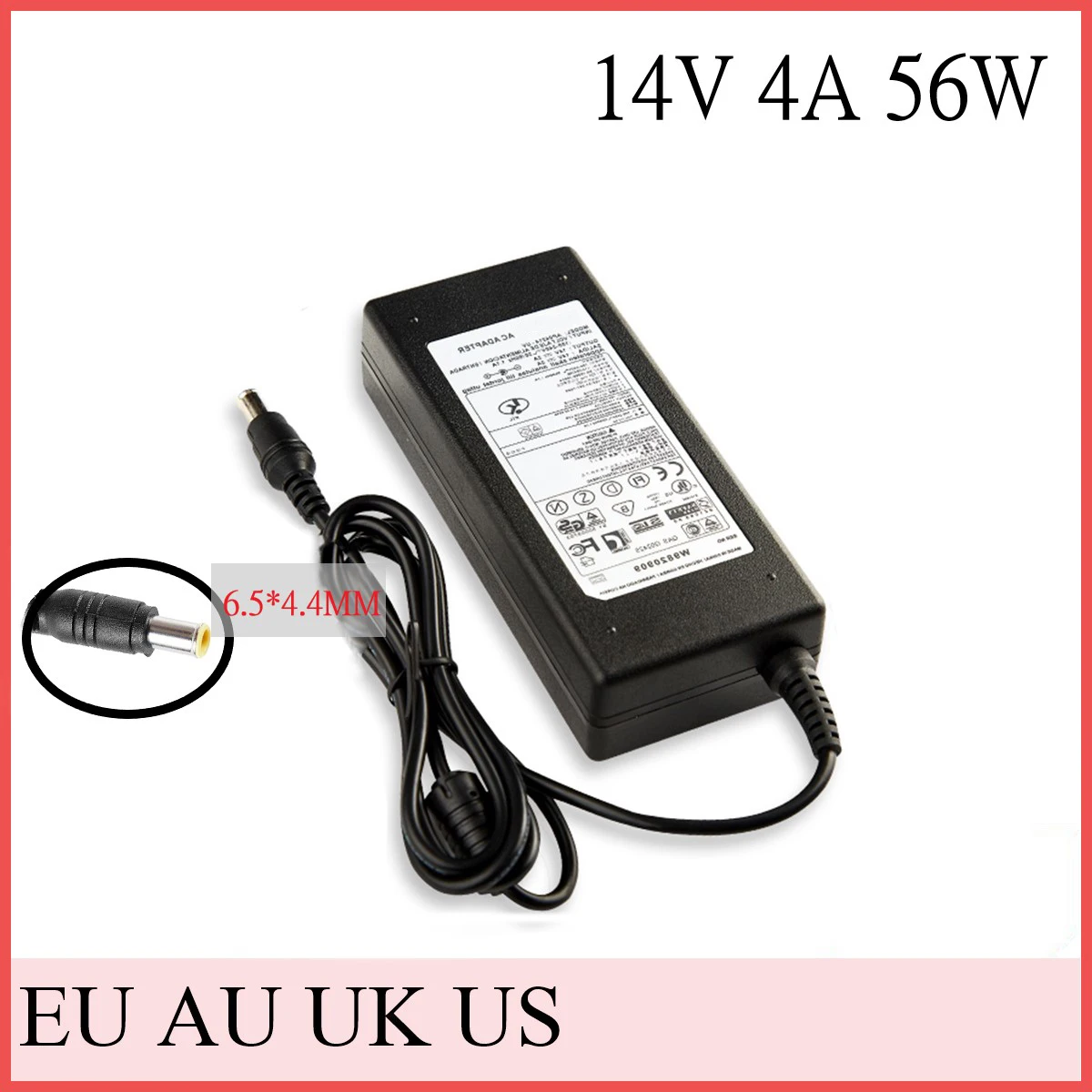 Adaptador de Alimentação ca para Samsung Syncmaster 14v 4a Monitor Lcd 770tft 17 Smt170qn 570s Tft 180t 18 Laptop Computador pc