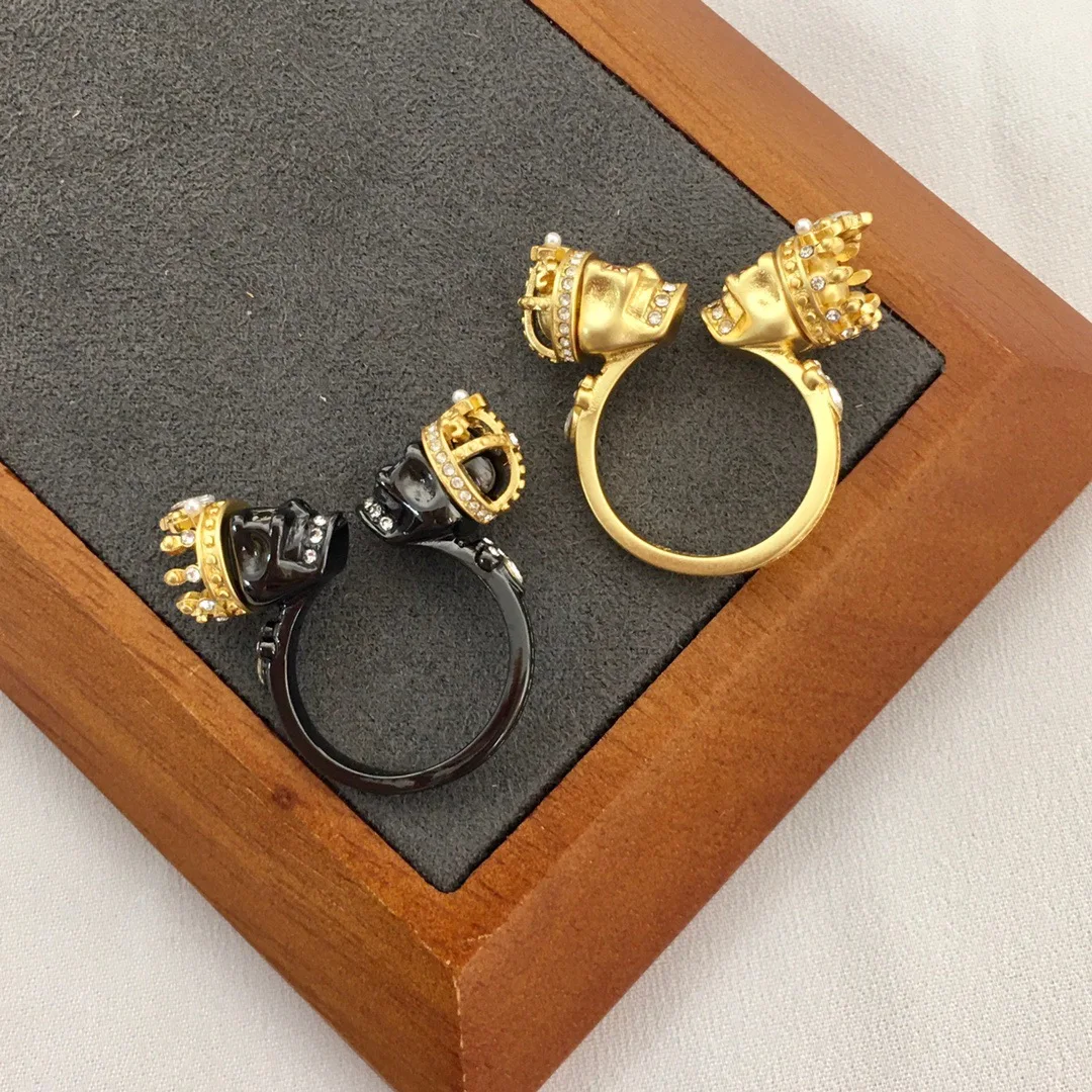 

Retro light luxury fashion personality cold wind color open ring