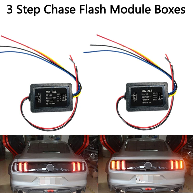 

Chase Flash Module Boxes 3 Step Sequential Universal For Car Turn Signal Light