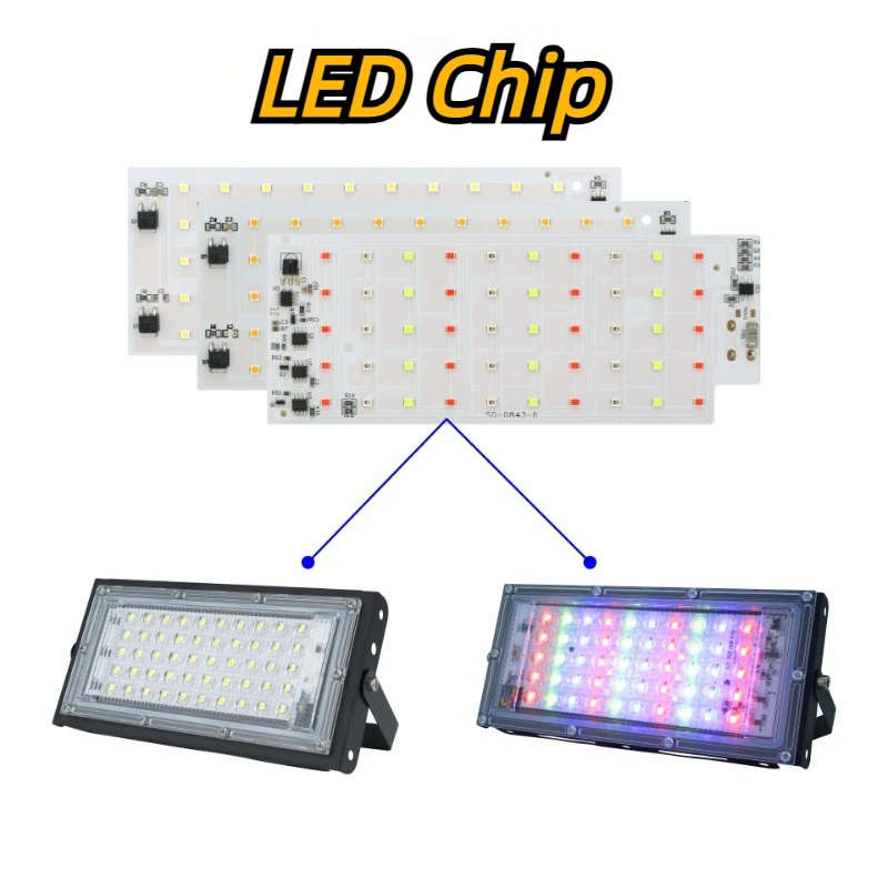 LED Chip 50W COB Chip No Need Driver LED Lamp Beads for Flood Outdoor  Light Spotlight Lampada DIY Lighting Chip 2pcs/lot 2pcs irf460 to 3p need more quantity contact me in stock