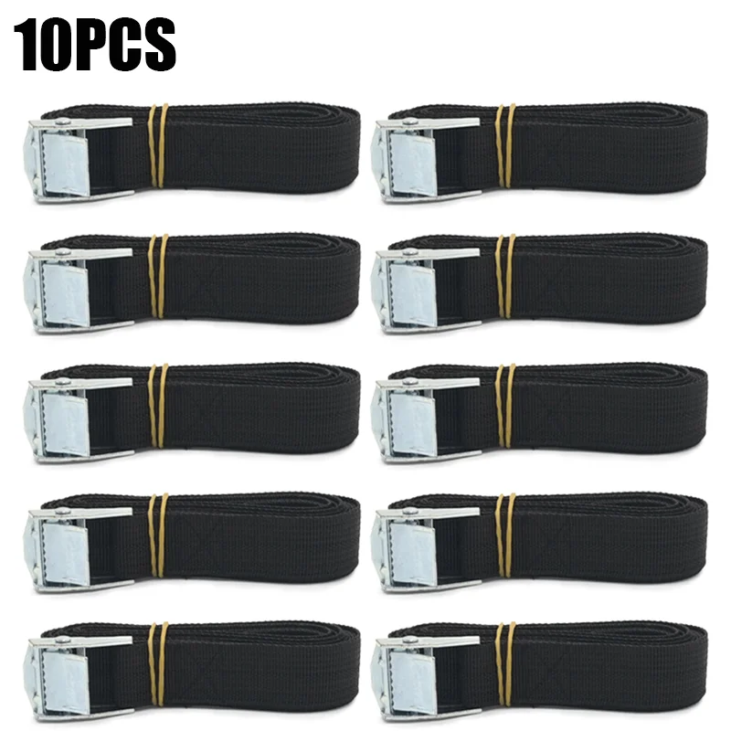 10 stücke Schwarz 2 m * 26mmTie Unten Strap Starke Ratsche Gürtel Gepäck Tasche Fracht Zurrgurt mit Metall Schnalle Heavy Duty Gürtel Zink-legierung Buc – Detail 10