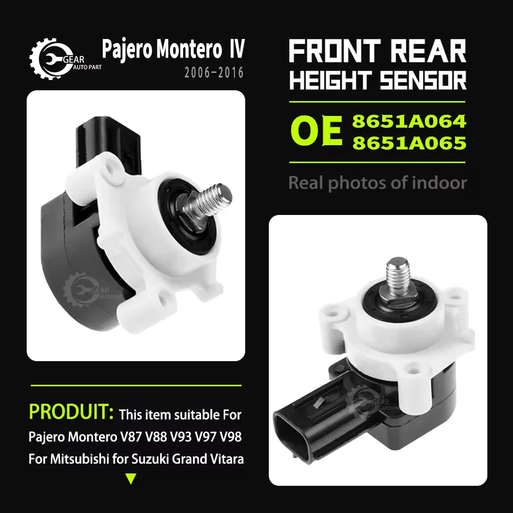 Car Body Height Sensor Lever front Rear Height Sensor 8651A064 8651A065 Fit For Mitsubishi Pajero Montero 4 IV 2007 -