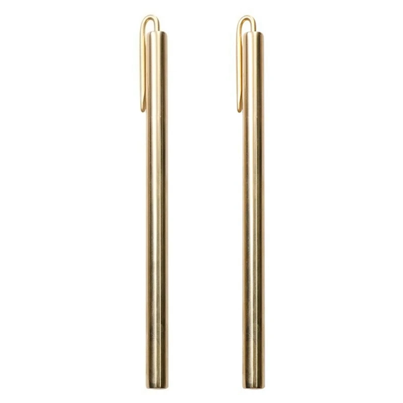 

K1AA Brass Siging Pen Gel Pen Smooth to Write Refillable Guest Sign In Pen for Office
