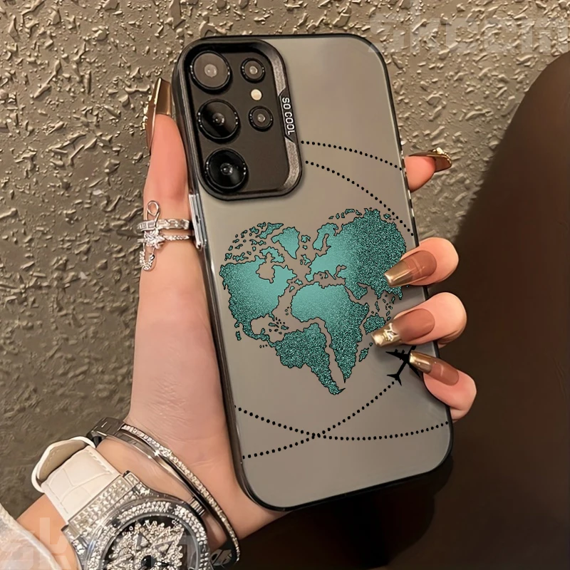 Black Aircraft Route Marking Design Phone Case