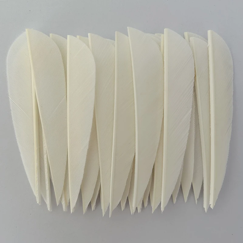 25 Ailettes De Flèches 3 Pouces – Plumes Dinde, Jaune, Pour Tir à L'arc (neuf)