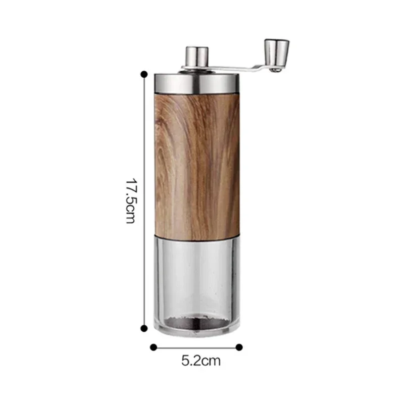 handmatige koffiemolen houtlook