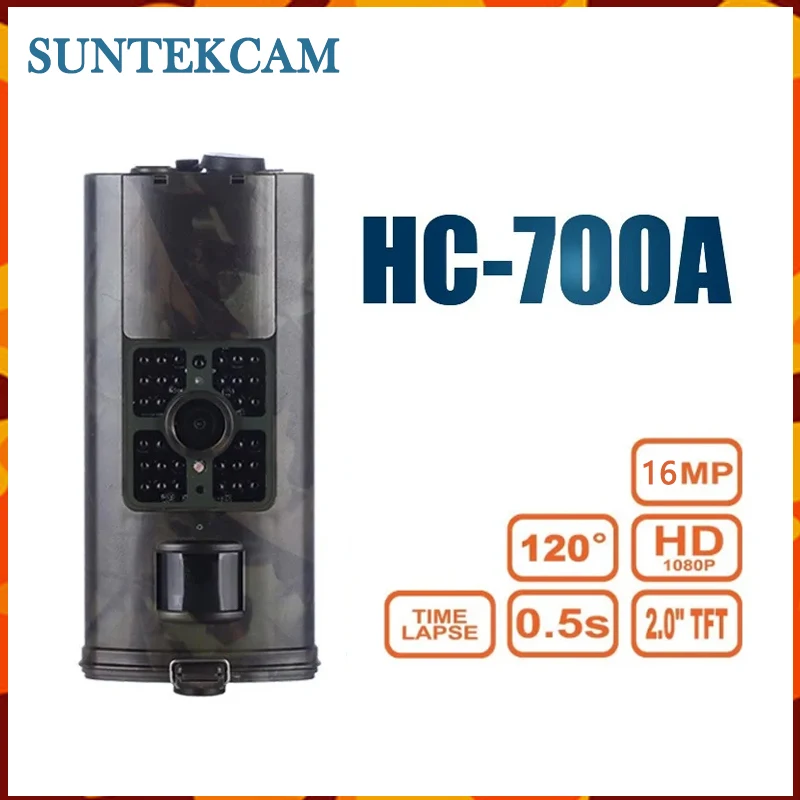 HC-700A 1080P 16MP Trail Hunting Camera Wildcamera Wild Surveillance Night Version Wildlife Scouting Cameras Photo Traps Track