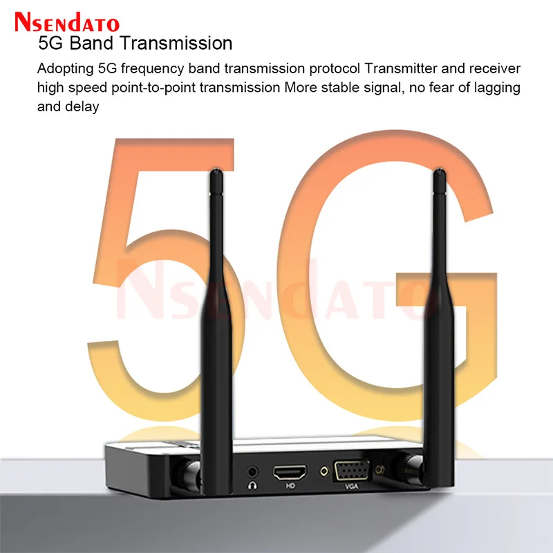 5G Wireless HDMI Video Transmitter Receiver Extender 4k 50M 1080P HDMI VGA Wireless Share Screen Display Dongle Adapter ForTV PC