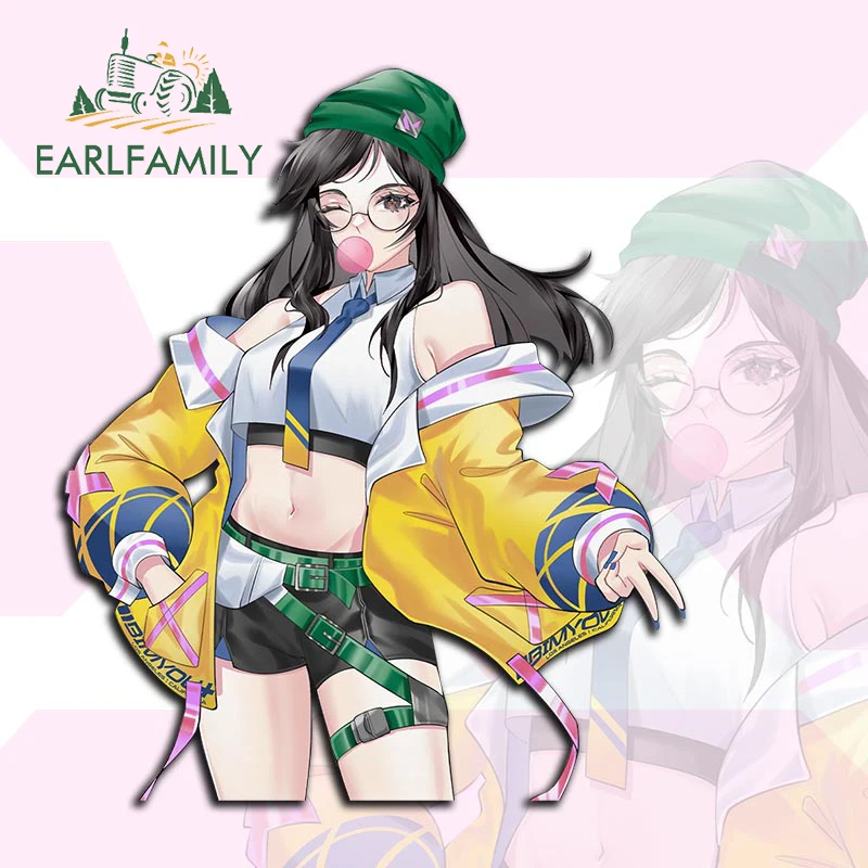 

EARLFAMILY 13 см x 11 см для VALORANT Killjoy автомобильные аксессуары наклейки граффити на лобовое стекло наклейка для ноутбука караван водостойкая наклейка