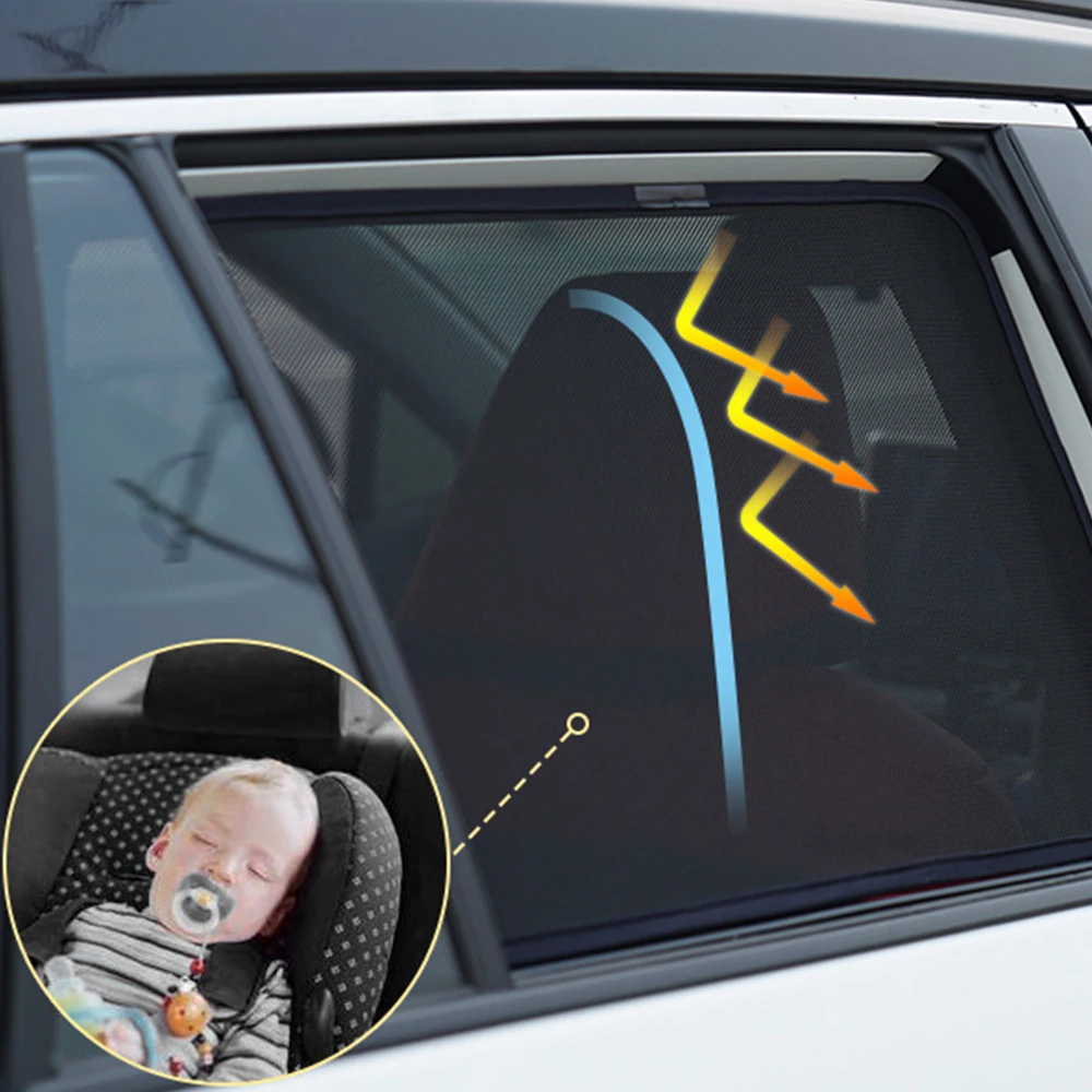 For Kia Forte TD Cerato Sedan 2008-2013 Magnetic Car Sunshade Front Windshield Curtain Rear Baby Side Window Sun Shade Shield