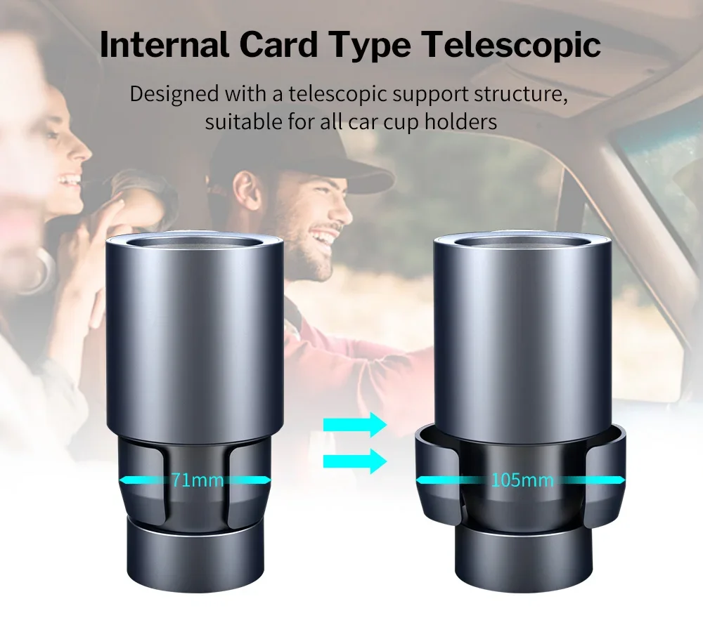 Car Cup Cooler Warmer Smart Hot and Cold Cup 2 in 1 Car Drinks Cooling and Heating Car Cup Cooler/Warmer Drinks Traveler Portable Mug Holder