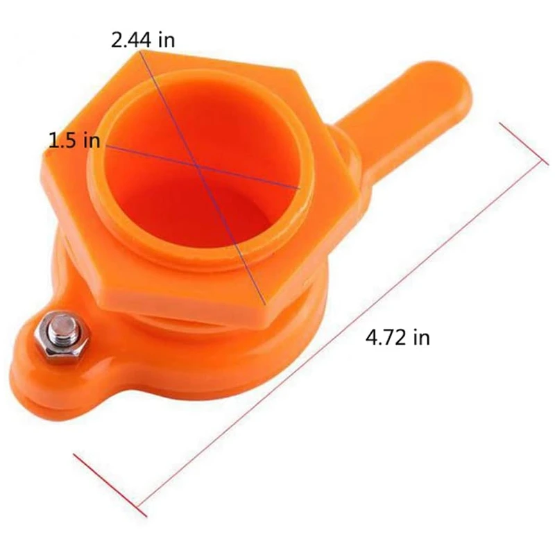 B08B-5Pcs Honey Gate Valve for Bucket Durable Honey Gate Extractor Tap Beekeeping Supplies