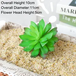 Large Artificial Succulent Arrangement for Home and Garden Decor (Small Green)