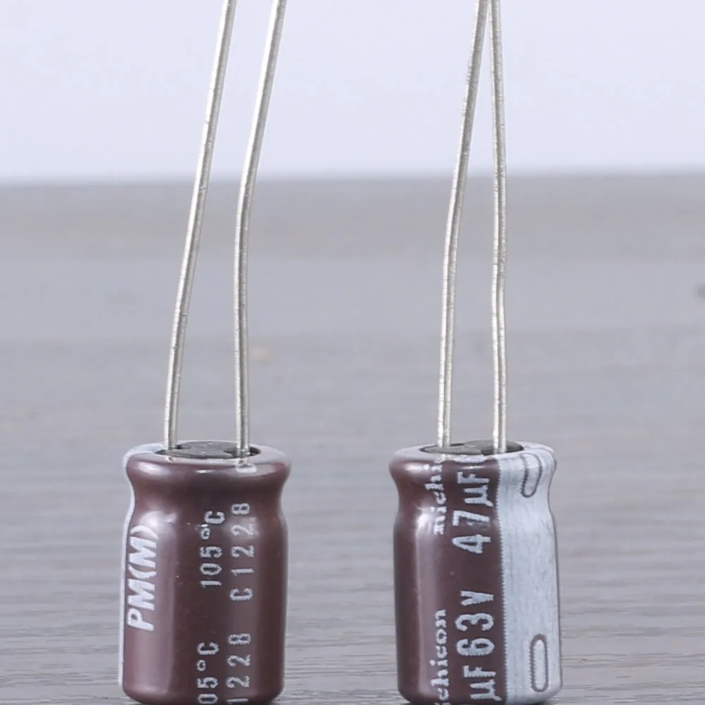 20 Pz Nichicon Pm/Ps 63 V47Uf 8 X11.5Mm 47Uf 63V Originale Audio Condensatore Elettrolitico In Alluminio 105 Gradi 47Uf/63V