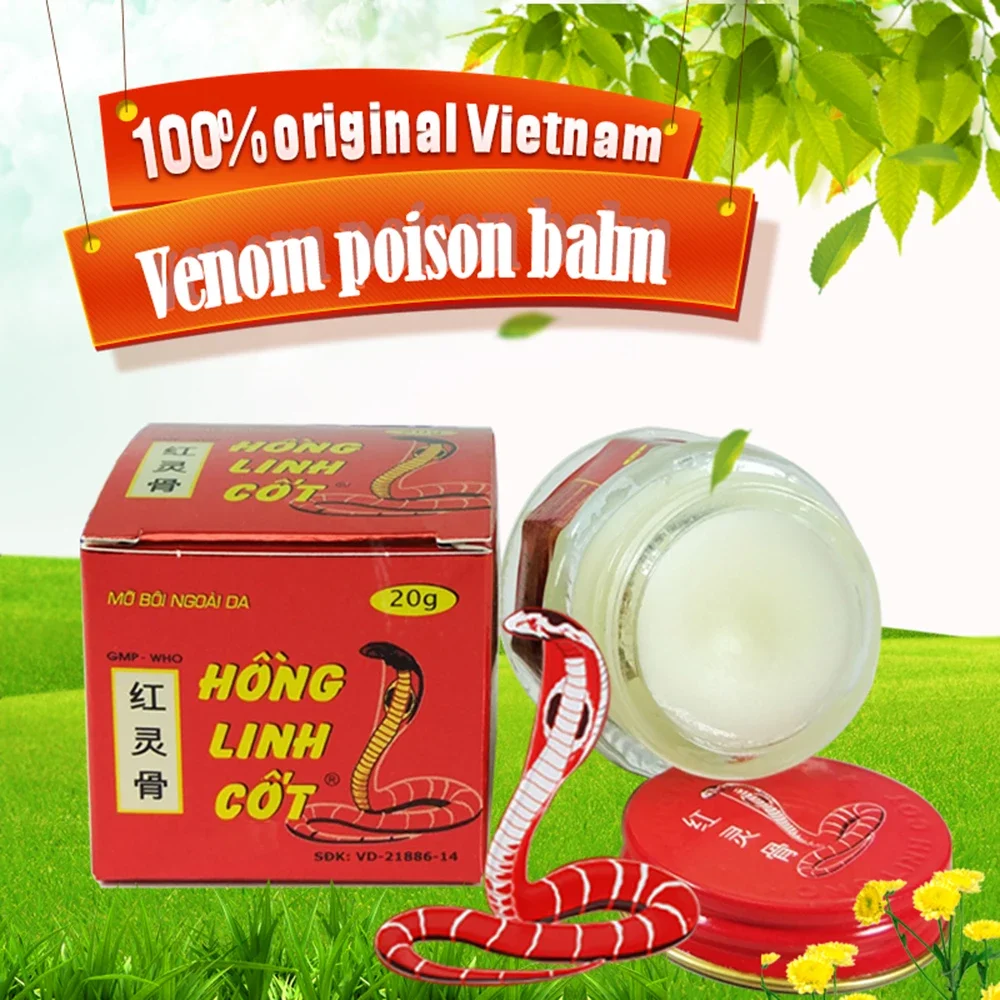 Tiger Balm Patch Vietnamese Snake Venom Poison Tiger Balm Golden Star Balm for Joints Pain Relax Muscle Fatigue