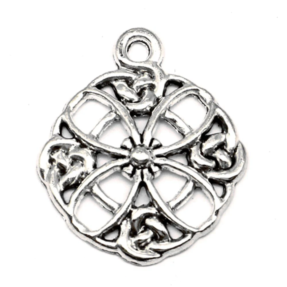 

5 шт., ажурные подвески в виде цветов, 24 х28 мм