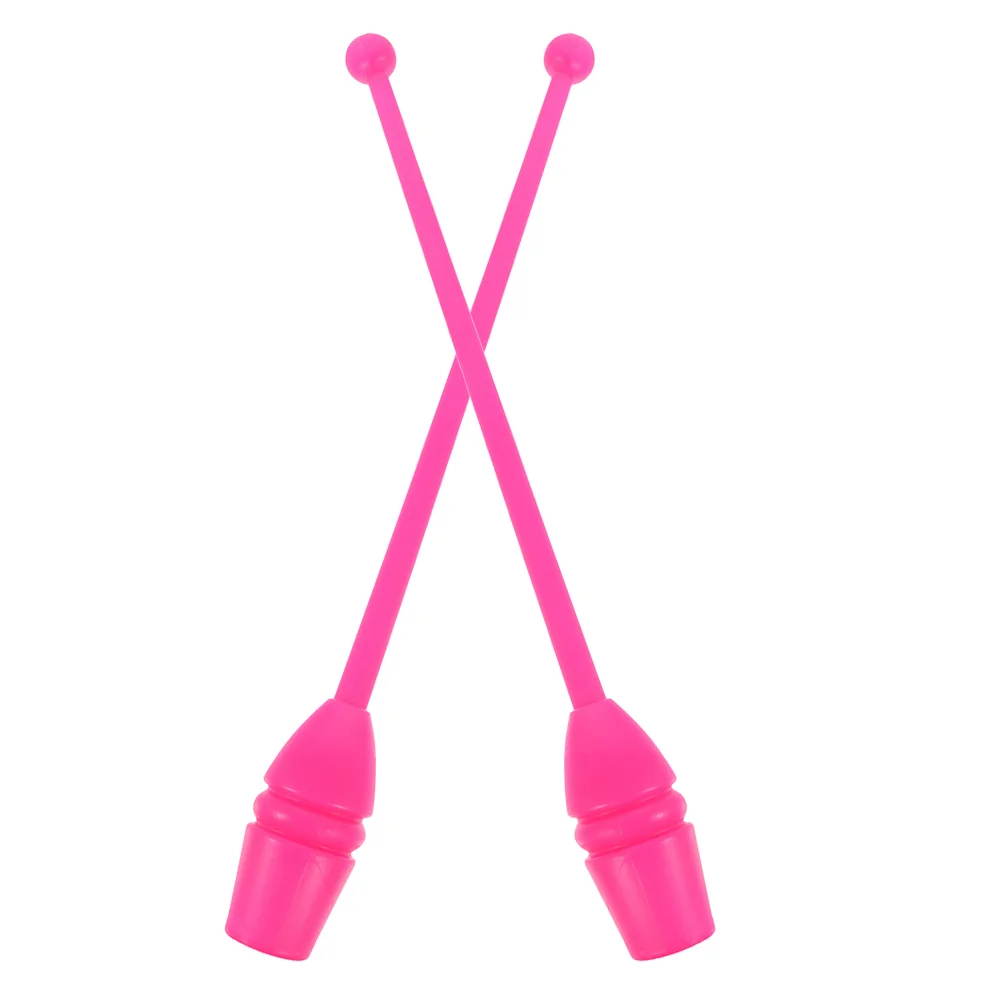 2 Pcs Aerobics Sticks Gymnastics Resin Dance Fitness Plastic Artistic Adults Rhythmic