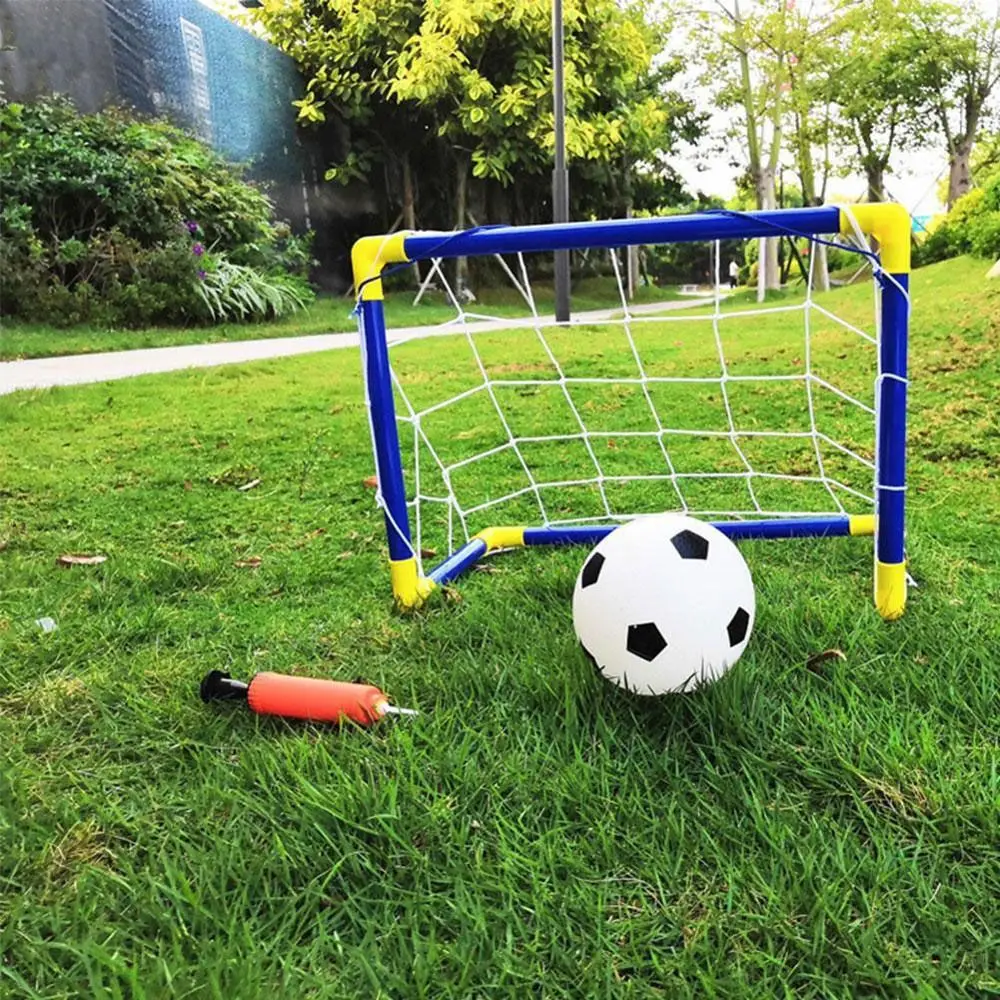 Indoor DIY Detachable Net Set with Pump Soccer Soccer Goal Post Football Outdoor Sport