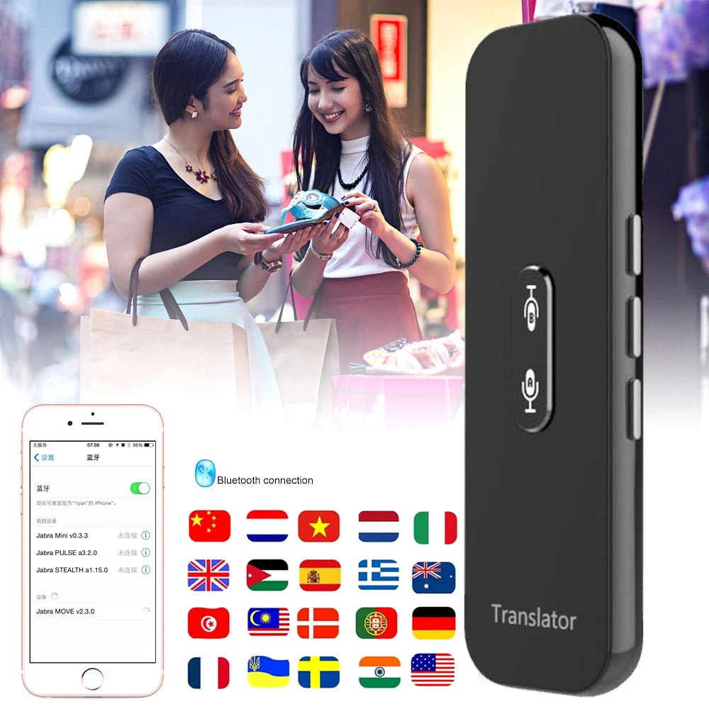 Real-time 137 Languages Translator G6X with Bluetooth Supports Online Translatio