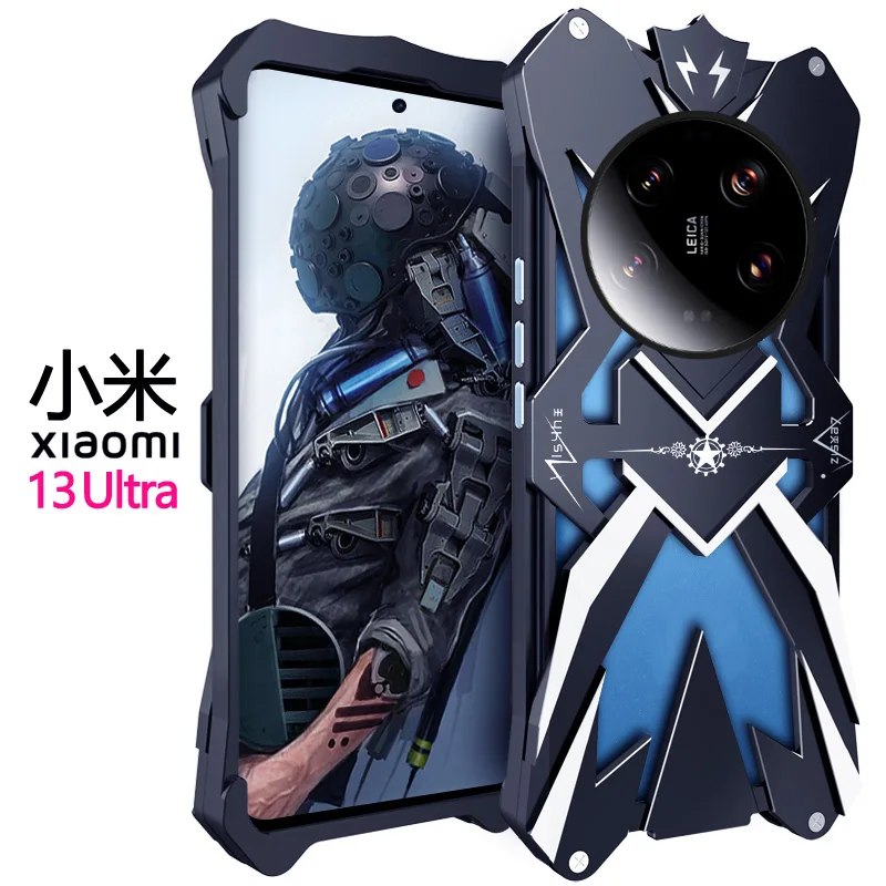 

Металлический бампер Mi 13 с ультраохлаждающим корпусом, Роскошный мощный алюминиевый чехол с винтовым креплением, рамка для Xiaomi Mi 13 Ultra Mi13 13 Ultra, чехлы