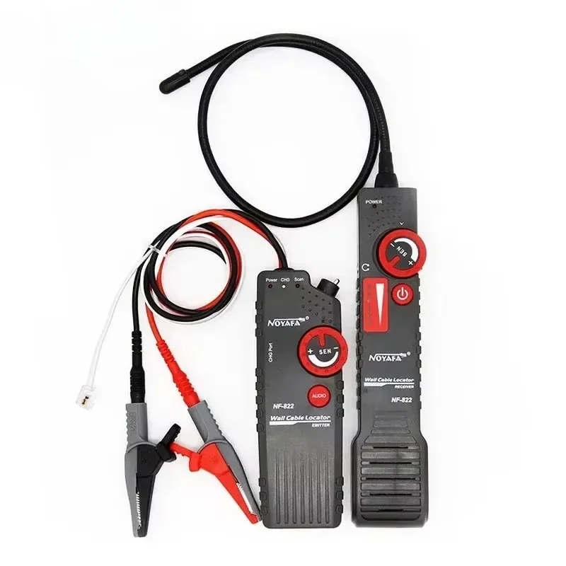 NOYAFA NF-822 Network Cable Locator 1000m High Voltage Wire Tracker Underground Pipe Tracer for Wall Ceiling Line Finding