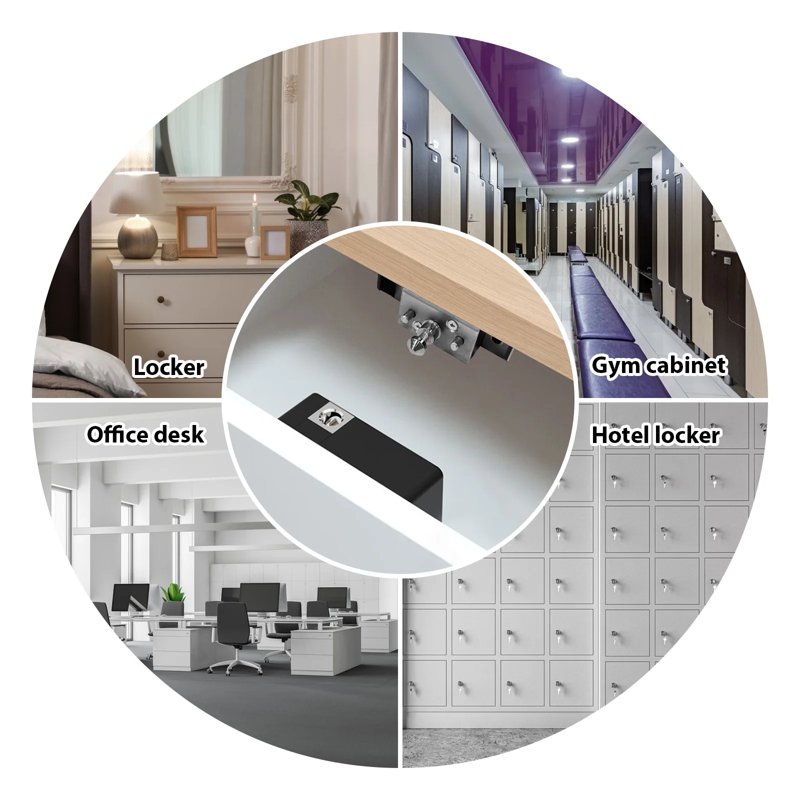 Drawer Lock RFID Electronic Induction Smart Cabinet Invisible Keyless Automatic Unlock Programmable