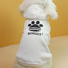 

Designer Pet Dog Clothes Dog Jacket , Four Seasons White Fashion Dog Hoodie French Bulldog Small Dog Clothes Pet Products