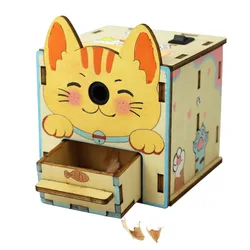 DIY Electric Pencil Sharpener Educational Science Kit & Wooden Puzzle Games (Pencil Sharpener)