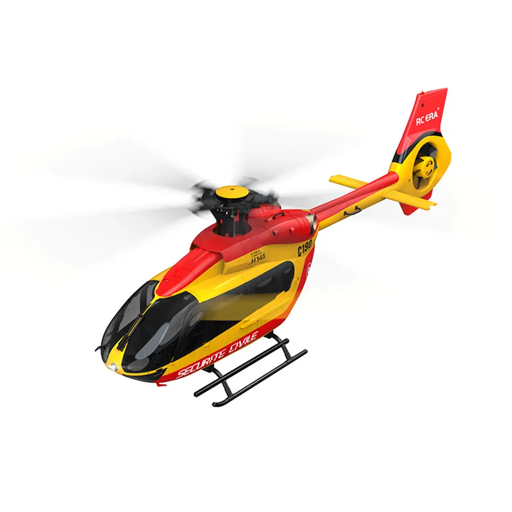 RC ERA C190 1:30 H145 Scale 2.4G 6CH 6-Axis Gyro Optical Flow Localization Altitude Hold Flybarless RC Helicopter RTF 5