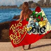 Funny Rat Fink Printed Towel Microfiber Beach Towel Absorbent Quick dry Soft Yoga Swimming Resort Mountain Climbing Towel 1