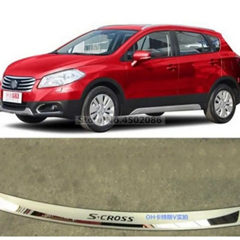 

Стайлинг автомобиля для Suzuki 2014 2015 2016 SX4 S-Cross нержавеющая сталь Задний бампер пластина порог Защитная крышка