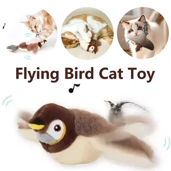 Interactive Cat Toys Rechargeable Flying Bird Cat Toy 1