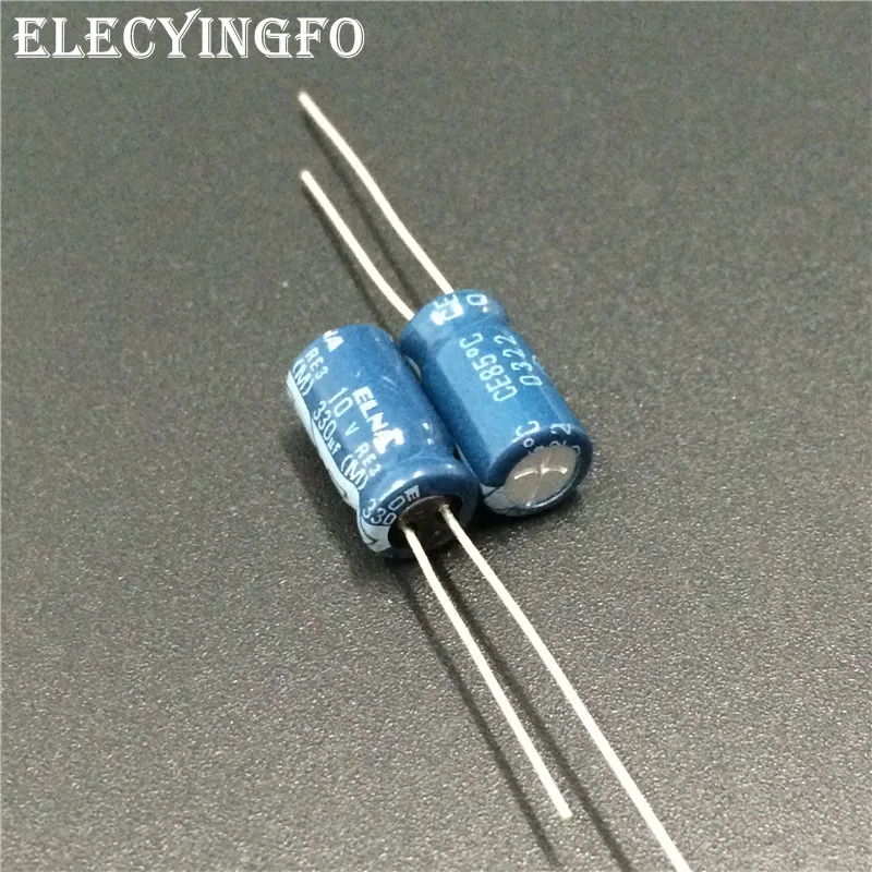 

10 шт. 330 мкФ 10V330UF ELNA Япония RE3 серии 6,3x11 мм 10V330uF аудио конденсатор с алюминиевой крышкой