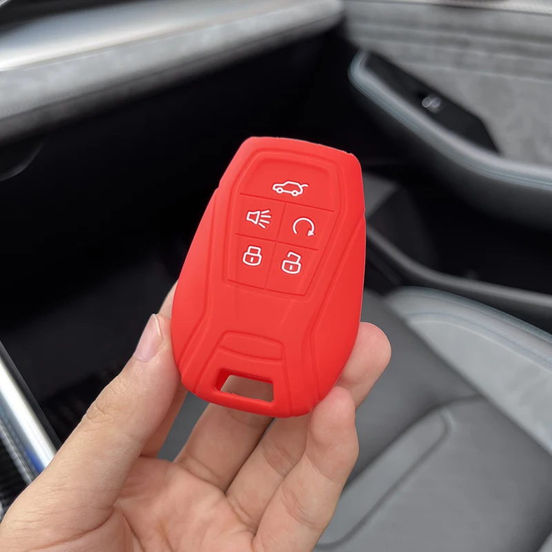 Silica Gel Silicone Car Remote Key Protect Case Cover for Soueast DX3 DX7 Lingzhi V5 Lingshi V6 Lingyue V3 Holder Keychain