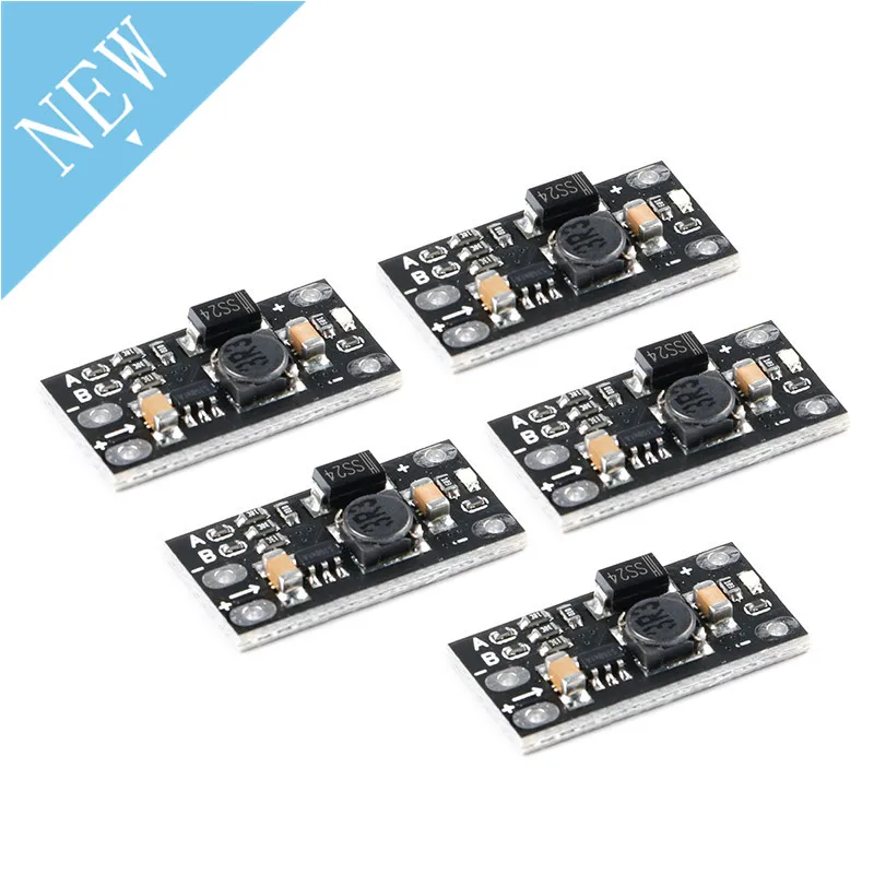 Module de carte de convertisseur élévateur de tension Mini DC-DC, 3.7V à 12V, 5 pièces/1 pièce, Module de carte PCB, batterie au Lithium