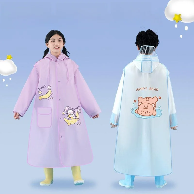 새로운 롱 버전 어린이 학생용 남녀공용 하이킹 사이클링 방수 교복 캐리어