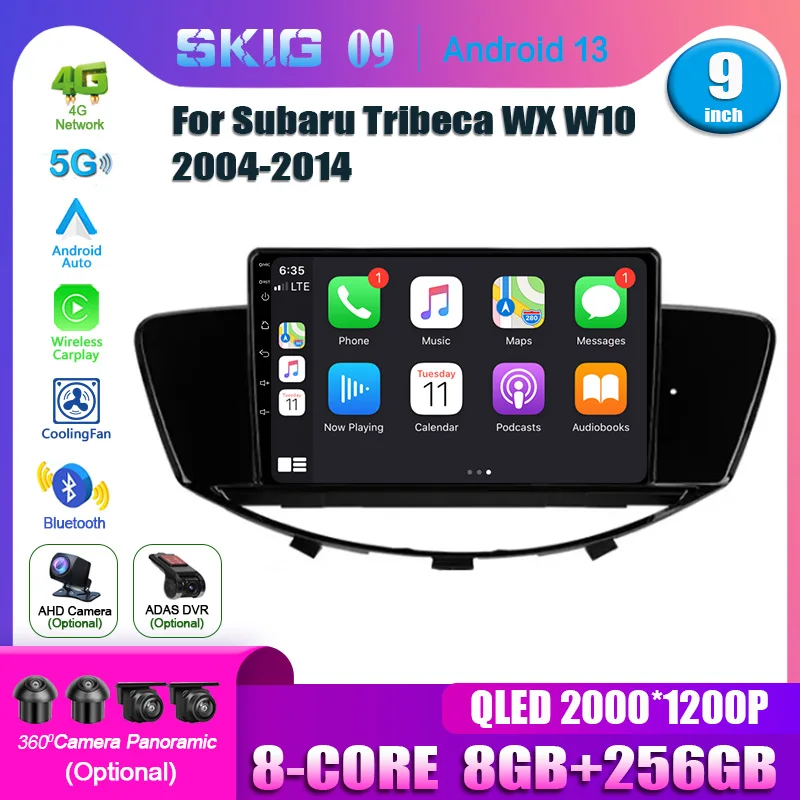 

For Subaru Tribeca WX W10 2004 - 2014 Android 13.0 Car Radio Multimedia Player GPS Navigation Carplay Touch Screen Auto Stereo