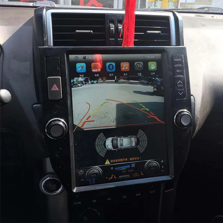 Экран Tesla Android для Toyota Land Cruiser Prado 150 2010-2017 автомобильное радио GPS-навигация