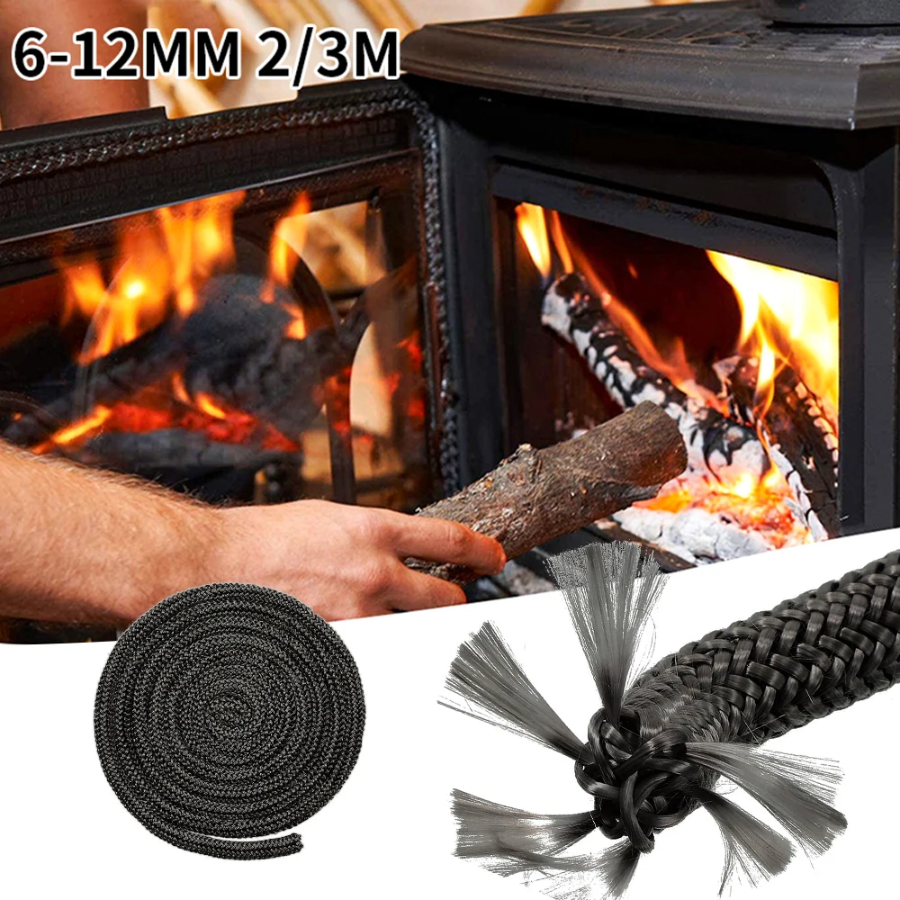 Herd Seil Holzofen Kamin Dichtung Dicht Band 10mm 3meter Länge Log Brenner  Tür Dichtung Cord Schwarz weiß - AliExpress